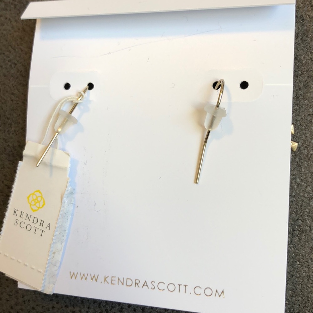 NWT Kendra Scott Aqua Juniper drop earrings - Picture 6 of 6